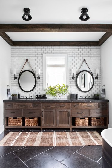 black granite countertops bathroom