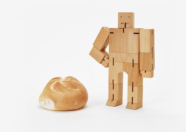 wooden toy robot from Areaware