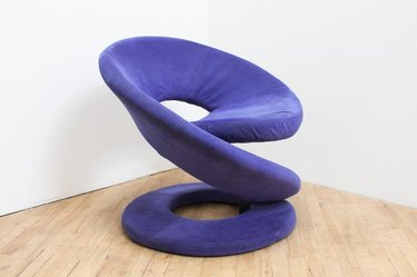 Vintage Purple Spiral Chair, $900