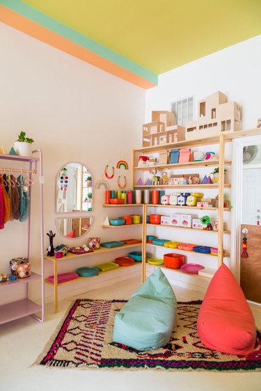 LGBTQ-inclusive children's shop A colorful corner at Little Peach Fuzz