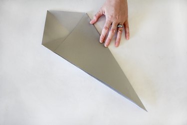 Folding paper to make Christmas star