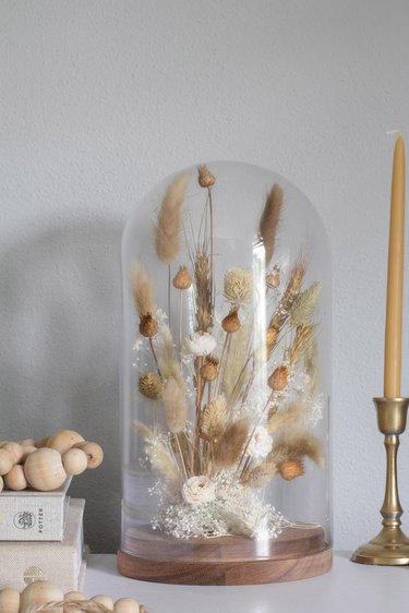 DIY dried floral arrangement