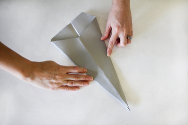 Folding paper to make Christmas star