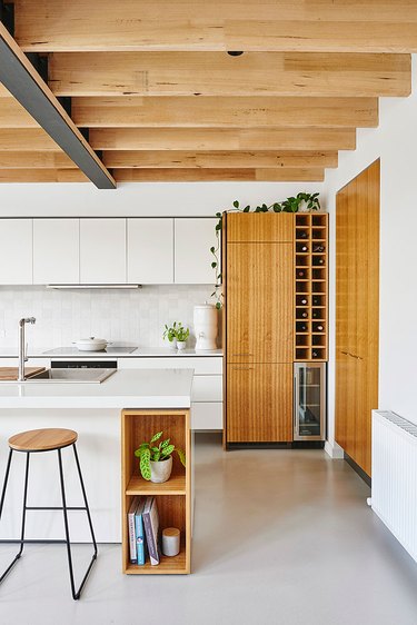 stained concrete floors kitchen