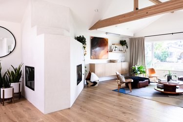 open floor plan living room