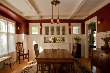 craftsman style dining room light fixtures