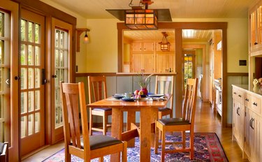 craftsman style dining room light fixtures