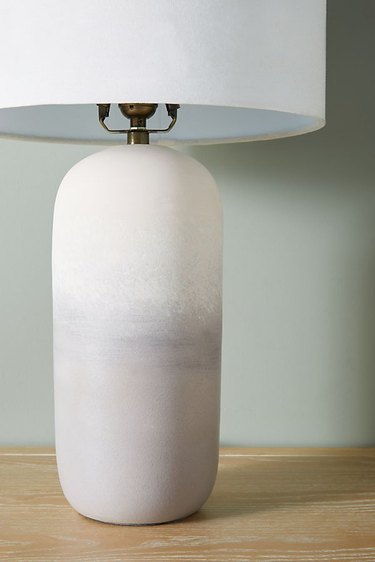 ombre table lamp with linen shade