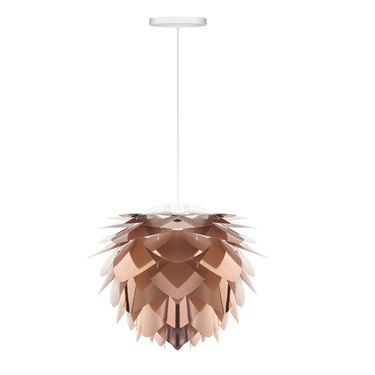 copper dining room light, Mercury Row organic sculptural style lamp shade