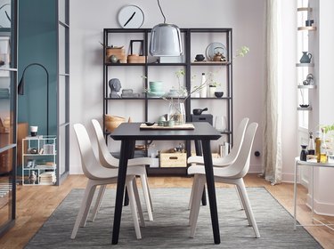 Freestanding dining room shelves Vittsjo Storage Combination by IKEA