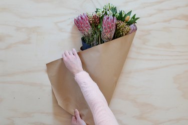 How to Wrap a Store-Bought Flower Bouquet