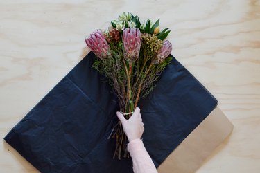 How to Wrap Store-Bought Flowers So They Look More Expensive