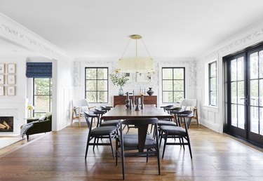 Dining room wainscoting by Emily Henderson