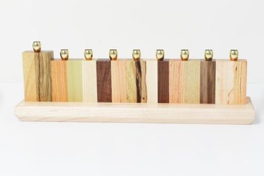 wood menorah