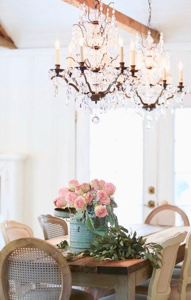 French country dining sales room chandeliers