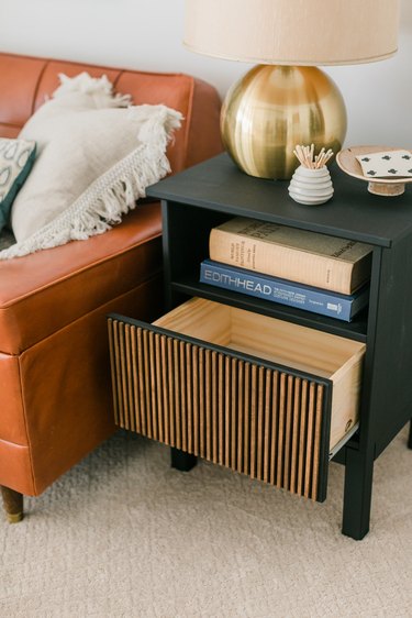 Allow the side table to dry completely before handling or styling.