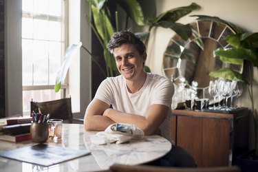 Anthoni Porowski of "Queer Eye" at the Village Den in NYC.