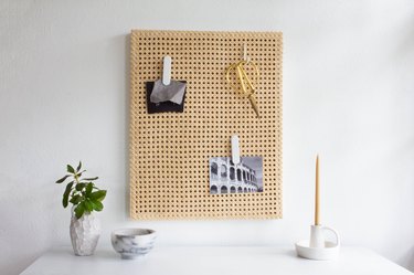 Cane memo board Ikea hack