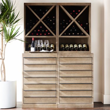 freestanding kitchen cabinet idea for the wine lover