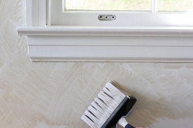 Painting limewash around window trim