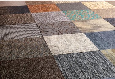 assorted carpet tiles