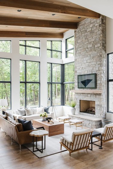 24 Rustic Living Room Ideas That Celebrate Bucolic Vibes | Hunker