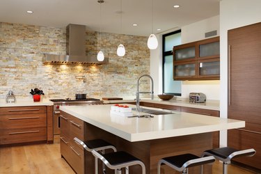 Stacked Stone Backsplash ByDesign