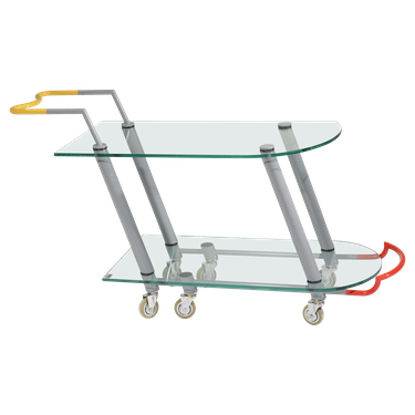 memphis design style cart