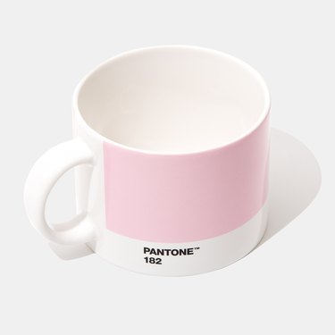 Pantone 182 pink tea mug