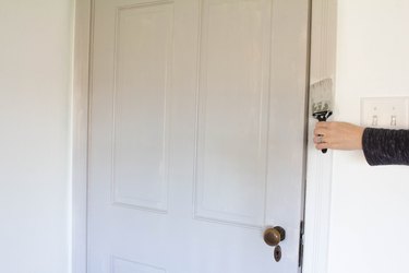 Painting door trim