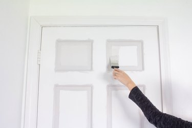 Painting door panel