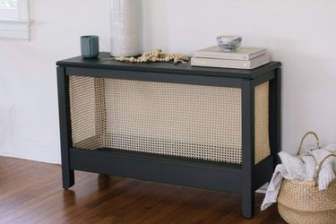 Help the IKEA Havsta console table look design-worthy using cane.