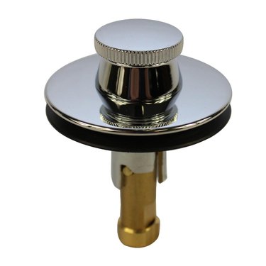 Lift-and-turn tub stopper.