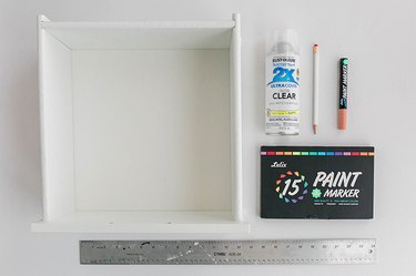 DIY supplies needed to makeover your IKEA nightstand.