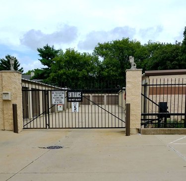 Storage facility security gate