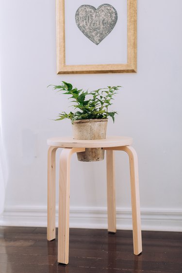 IKEA FROSTA Stool Hack Into Plant Stand