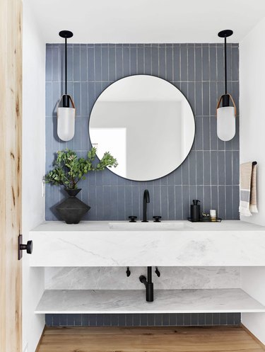 pendant light bathroom vanity