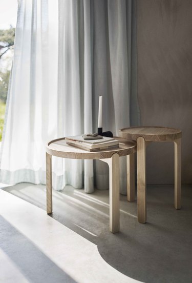 Scandinavian design side tables