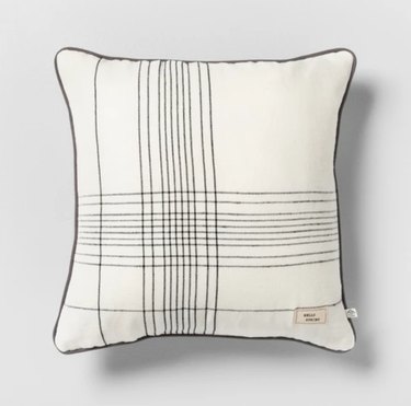 patterned throw pillow