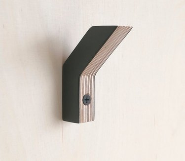 Scandinavian Birch plywood wall hooks as decorative accents