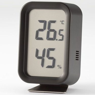 Muji digital thermometer that is a decorative accent