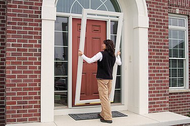 Full view storm door.