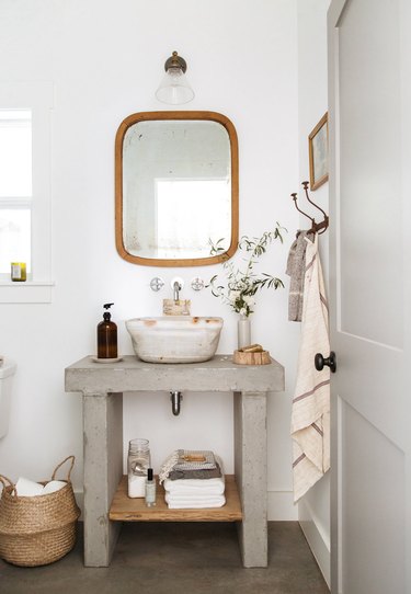 Bathroom with vintage materials