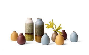 bud vases that are decorative accents by Heath Ceramics