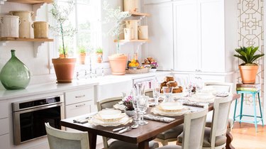 rustic wood kitchen island ideas for small kitchens with natural light and plants