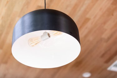 close up of pendant light