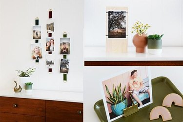 Different ways to display photos without frames