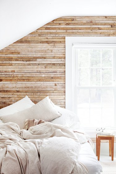 rustic bedroom inspired by Scandi minimalism