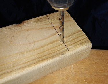 Drill a pocket hole without a jig.