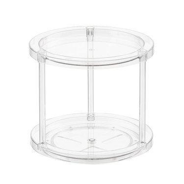 The Container Store 2-tier clear lazy susan
